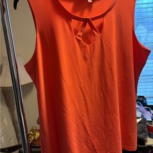 Jones Studio Vibrant Orange sleeveless Top